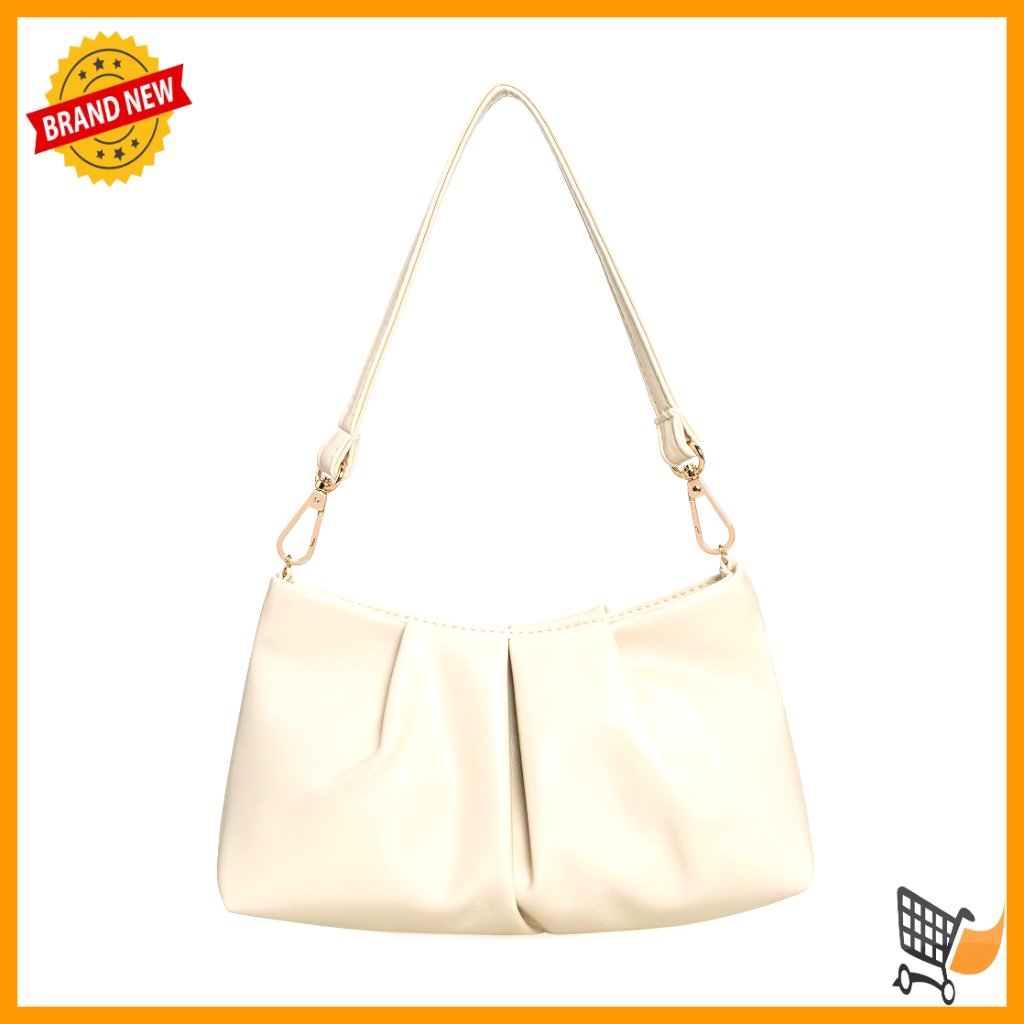 Pleated Pu Clutch With Removable Straps For Formal Events And Parties